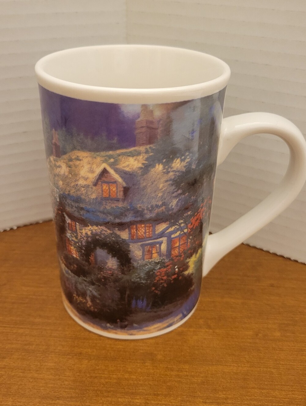 Thomas Kinkade 1998 "Cobblestone Village" Coffee Mug